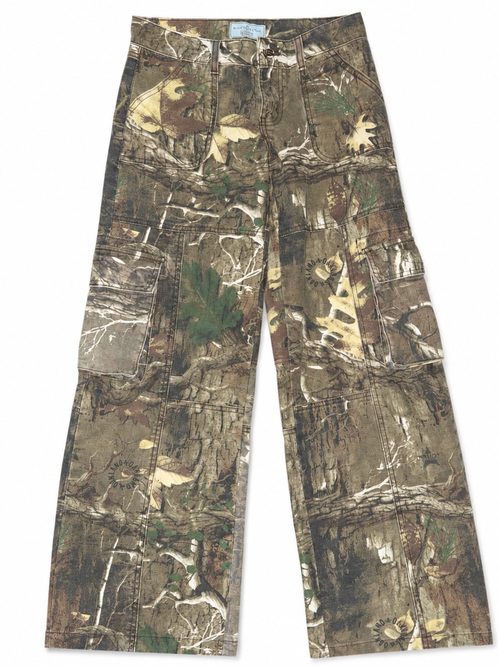 Revice Amelia Oakland Camo Cargo Jeans Size 22 /32 Low Rise Baggy Y2K